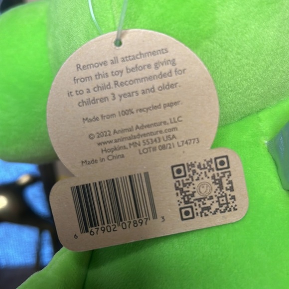 Squishy Heart Plush Dragon with iridescent horns and wings Valentines NWT - Picture 12 of 12